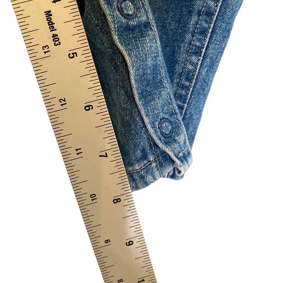 Arizona Original Jeans Toddler Baby 12 Months Bib Overalls Blue Denim Farmer Kid - Picture 7 of 9